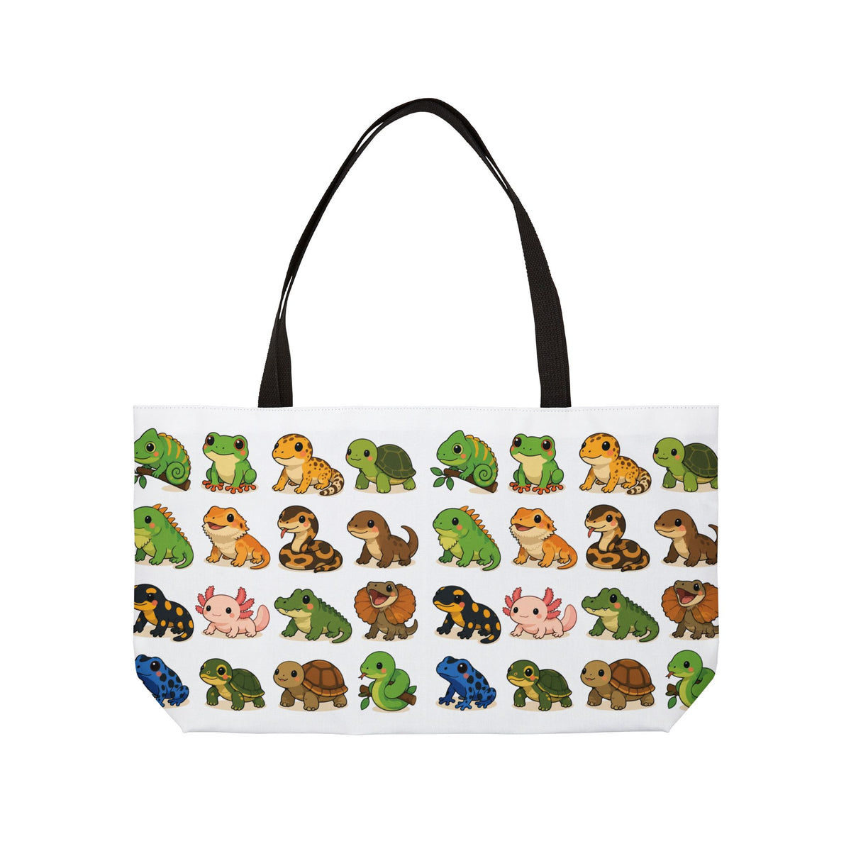 Illustrated Tiny Reptiles & Amphibians Weekender Tote Bag