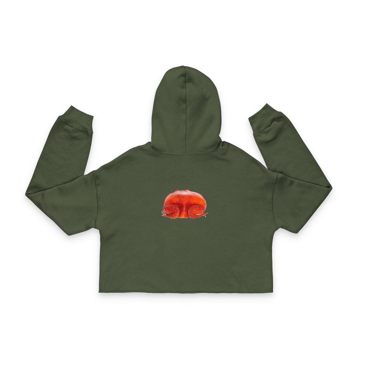Tomato Frog Women's Cropped Fleece Hoodie