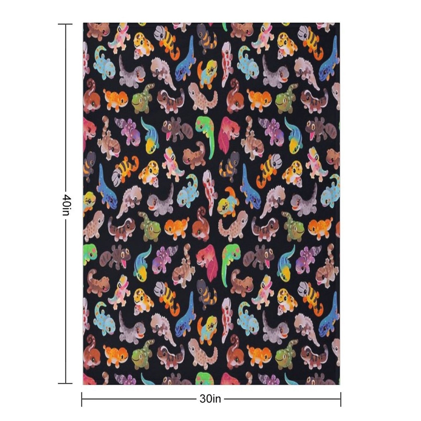 Gecko - Dark Throw Blanket