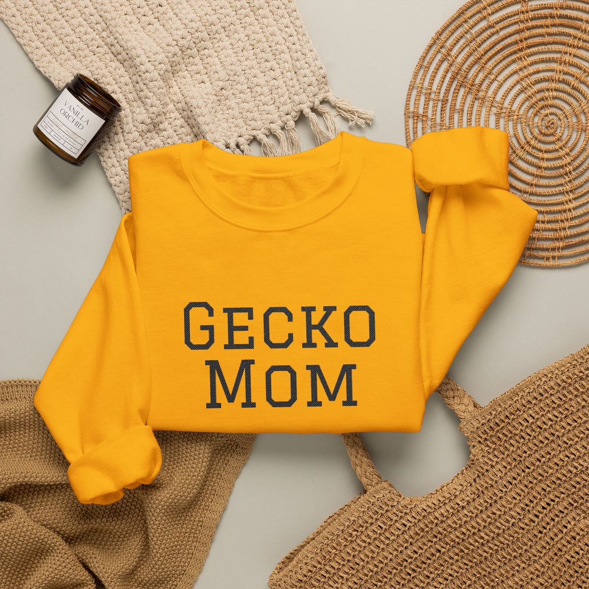 "Gecko Mom" Embroidered Crewneck Sweatshirt