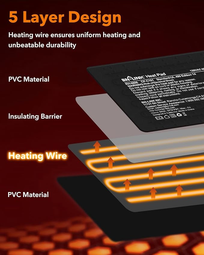 Under Tank Heating Mat (6" x 8", 8W)