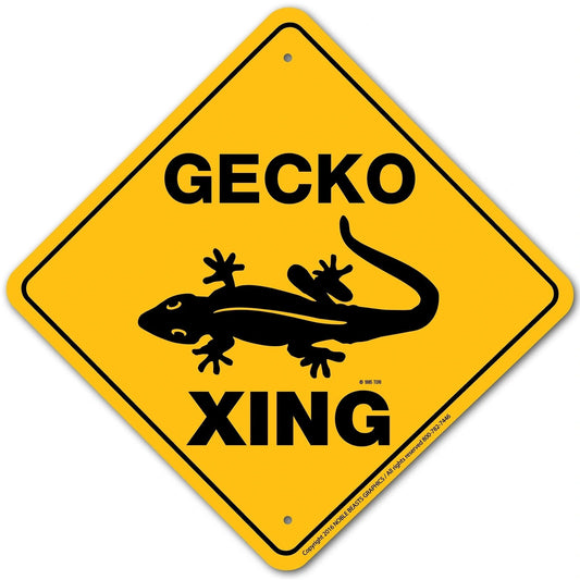 Gecko Xing Aluminum Sign