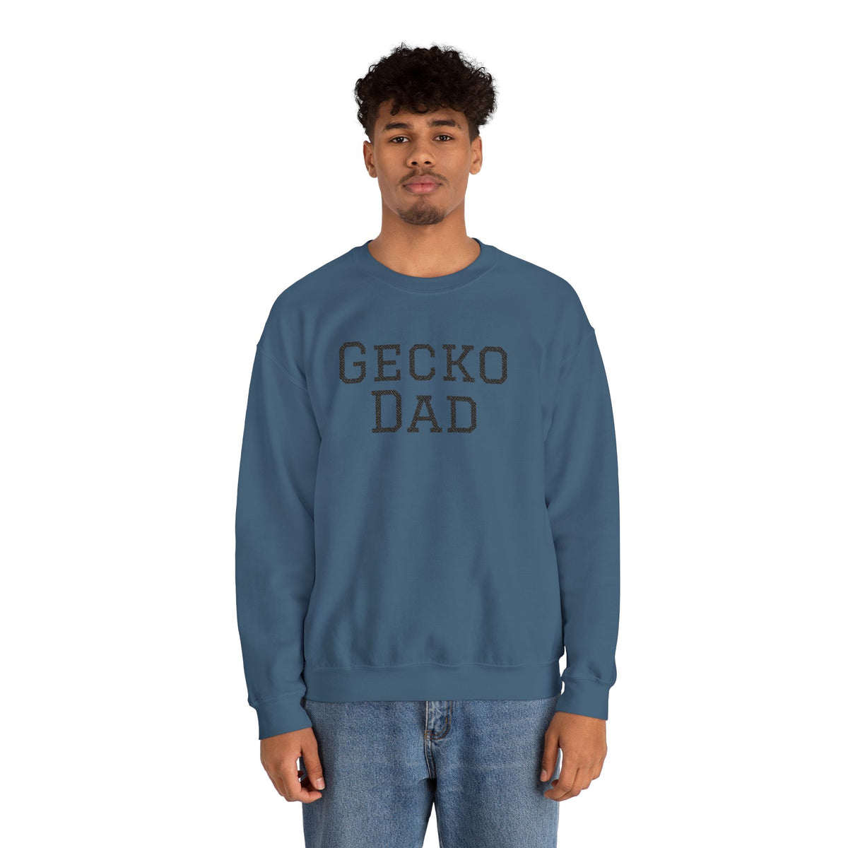 "Gecko Dad" Embroidered Crewneck Sweatshirt