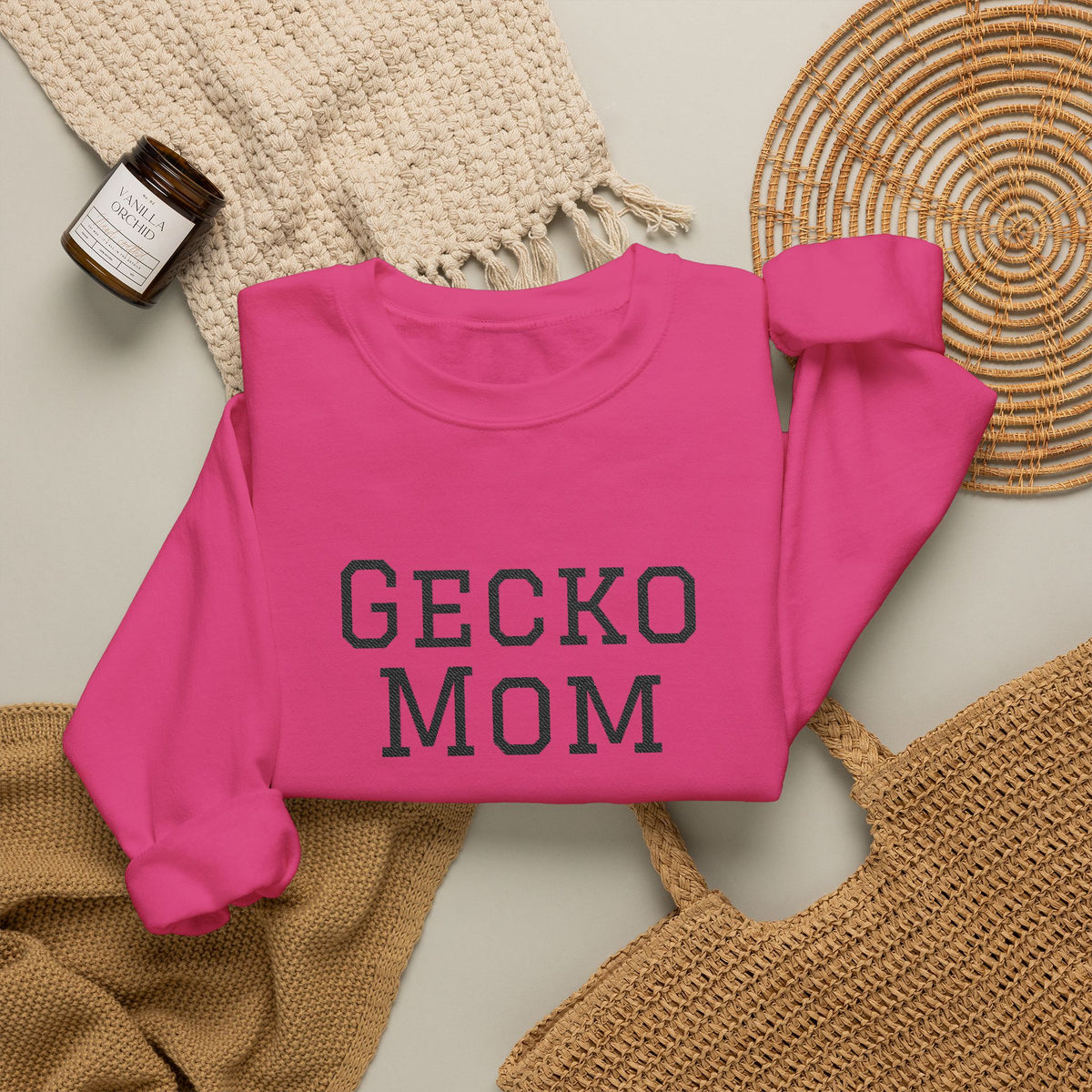 "Gecko Mom" Embroidered Crewneck Sweatshirt