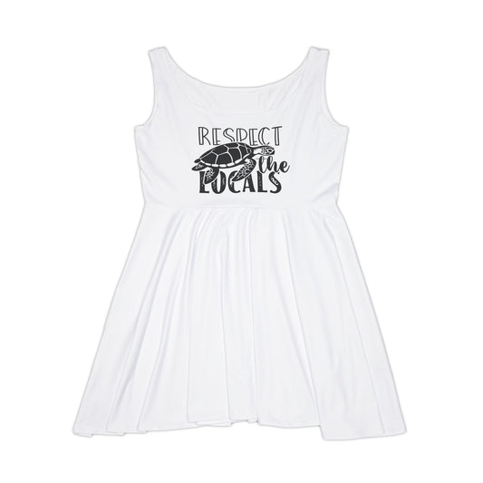 "Respect The Locals" Mid-Length Skater Dress