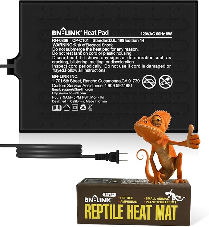 Under Tank Heating Mat (6" x 8", 8W)