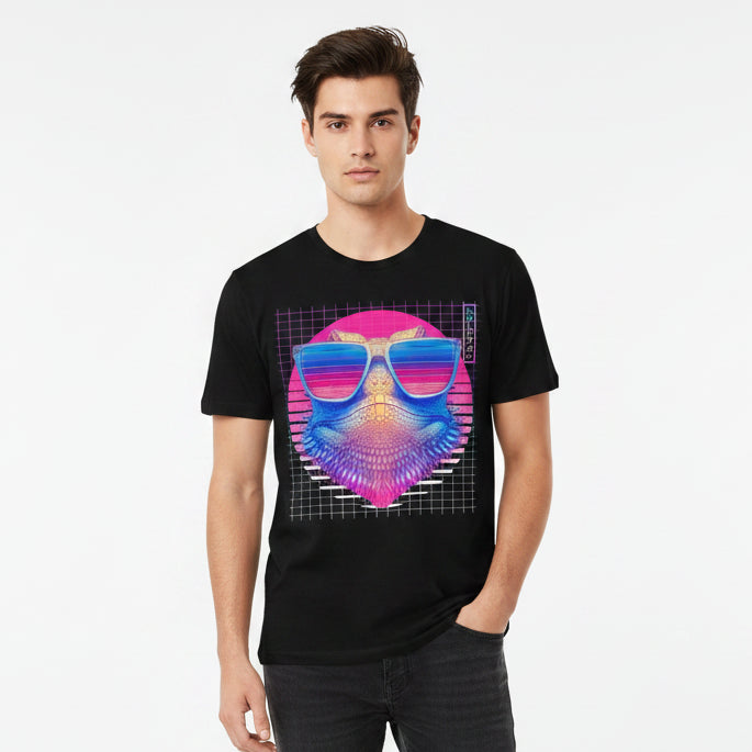 Retro Synthwave Sunglasses Bearded Dragon Apparel