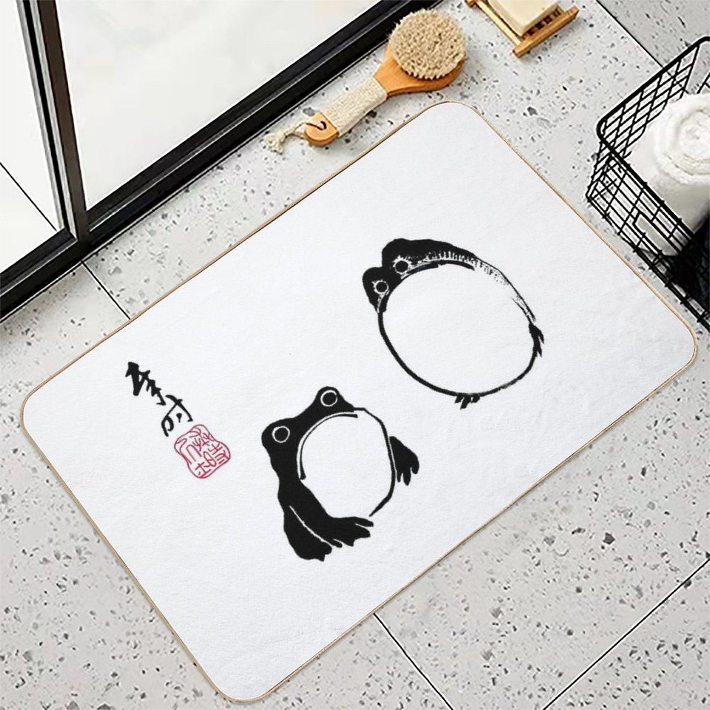 Matsumoto Hoji Frogs  Dirt-Trapping Bath Mat