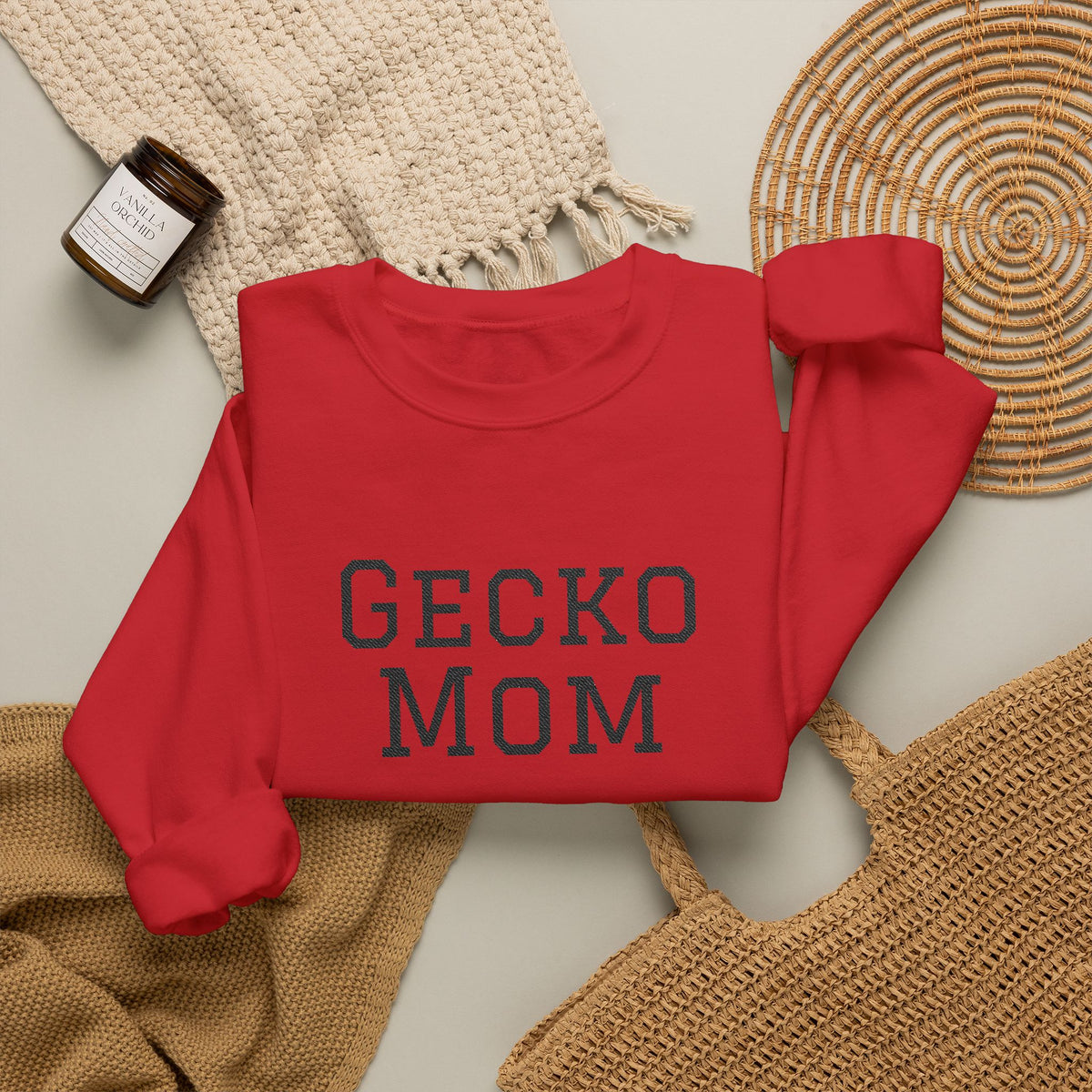 "Gecko Mom" Embroidered Crewneck Sweatshirt