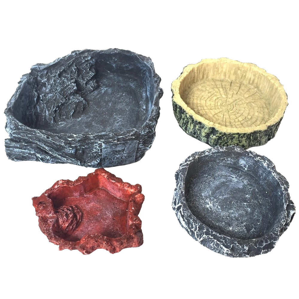 Small Rock & Forest Reptile Feeding Dishes