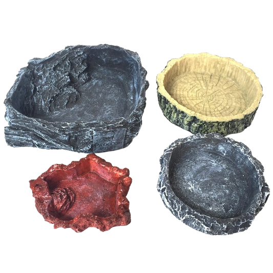 Small Rock & Forest Reptile Feeding Dishes