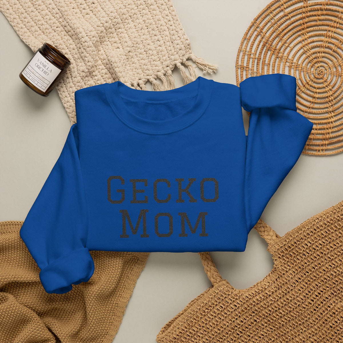 "Gecko Mom" Embroidered Crewneck Sweatshirt