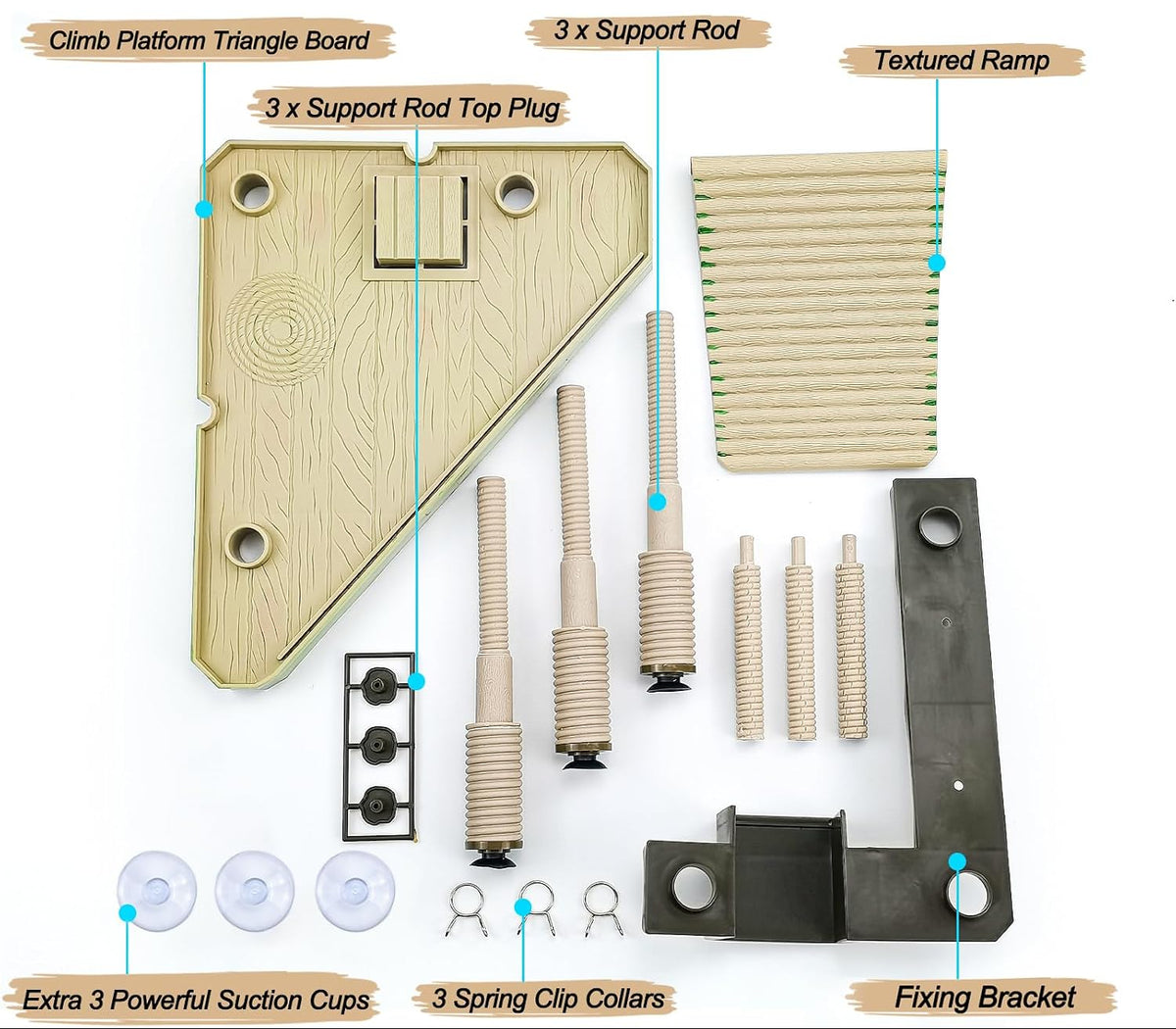 Floating Turtle Pier Basking Platform & Ramp – Self-Leveling Aquatic Dock