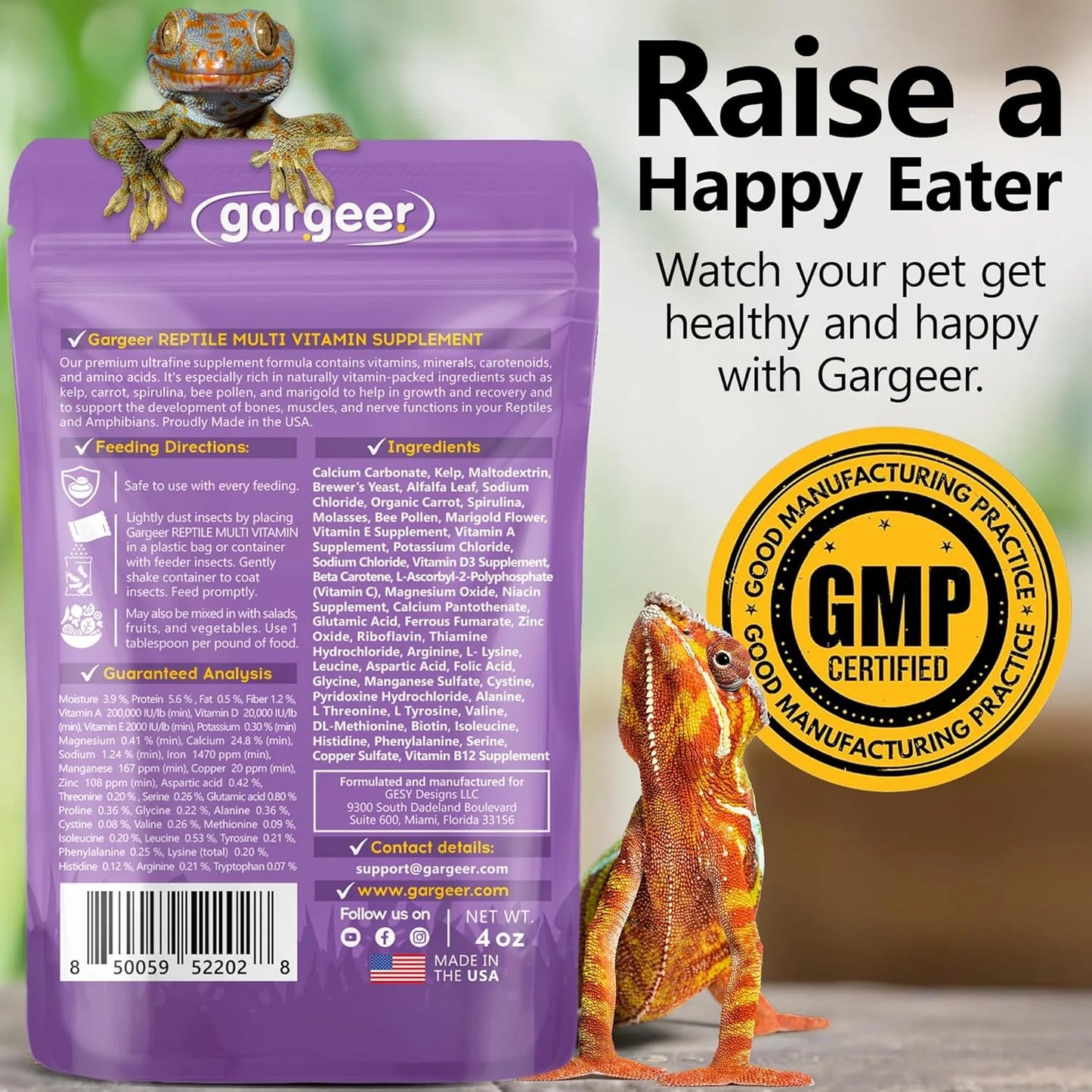 Gargeer All Reptiles Multi-Vitamin Supplement
