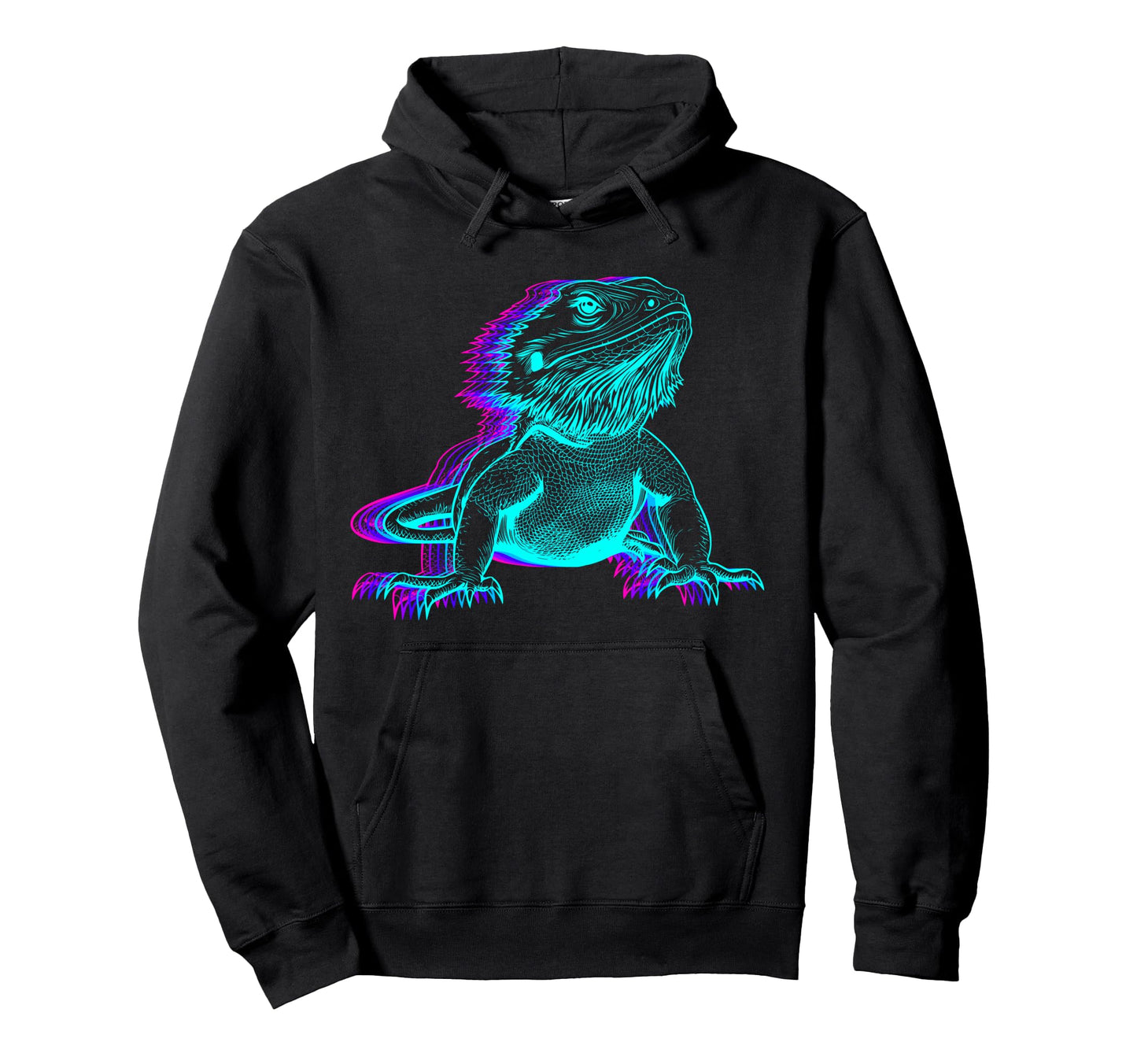 Glitch Vaporwave Bearded Dragon Apparel