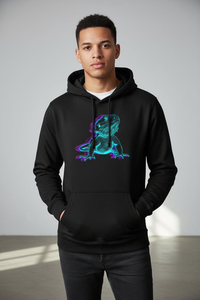 Glitch Vaporwave Bearded Dragon Apparel