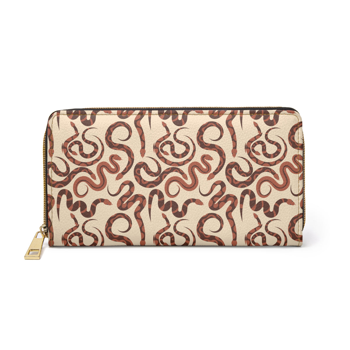 Looping Serpents Zip-Around Wallet