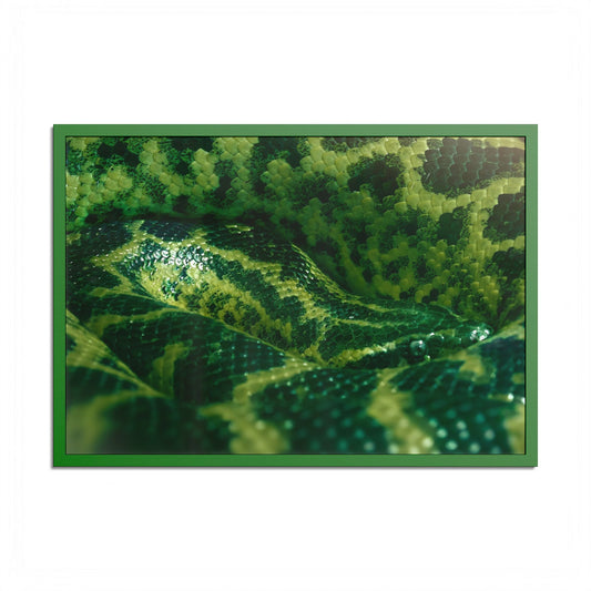 "Emerald Coils" Framed Fine Art Print