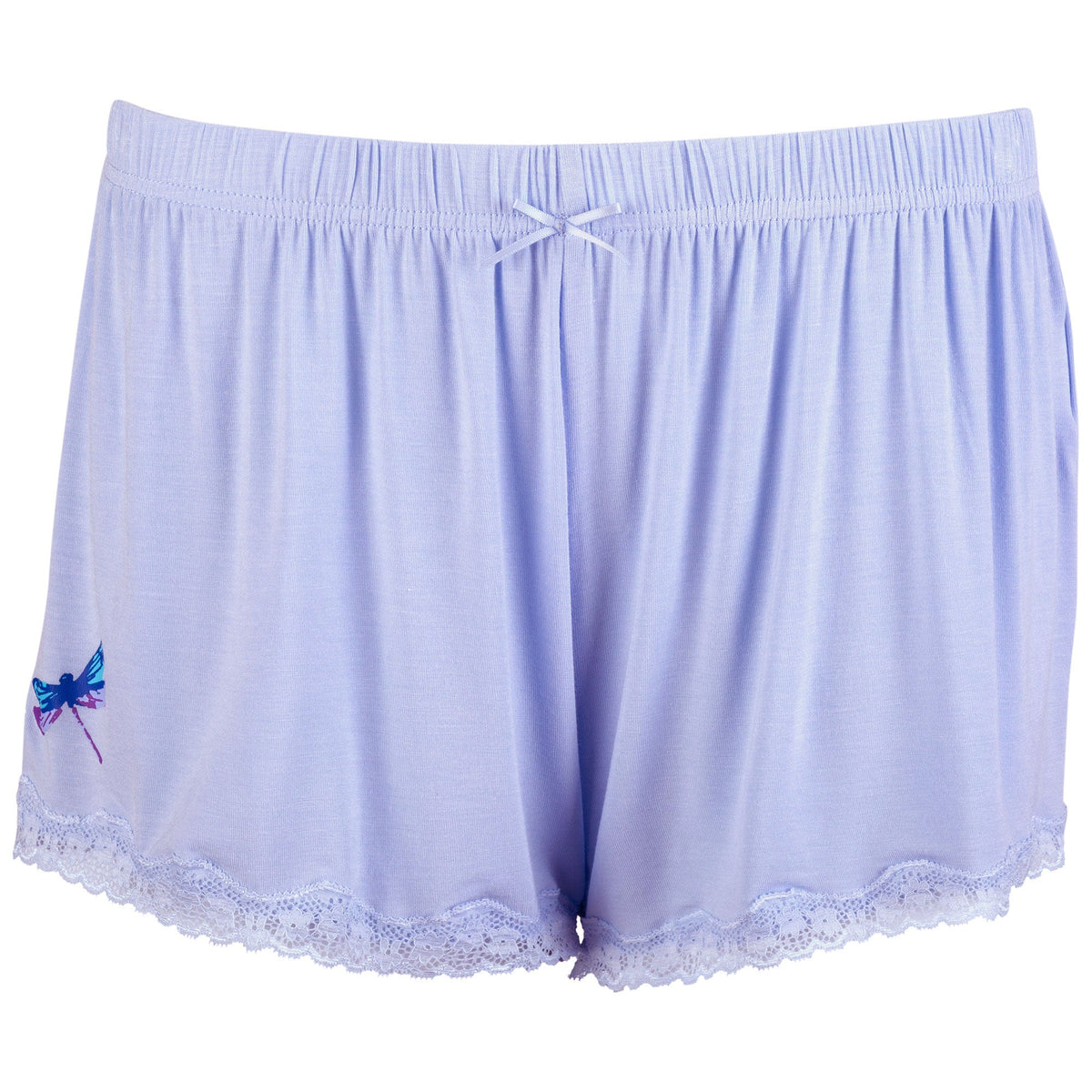 Dragonfly Lace-Trim Tank & Shorts Pajama Set