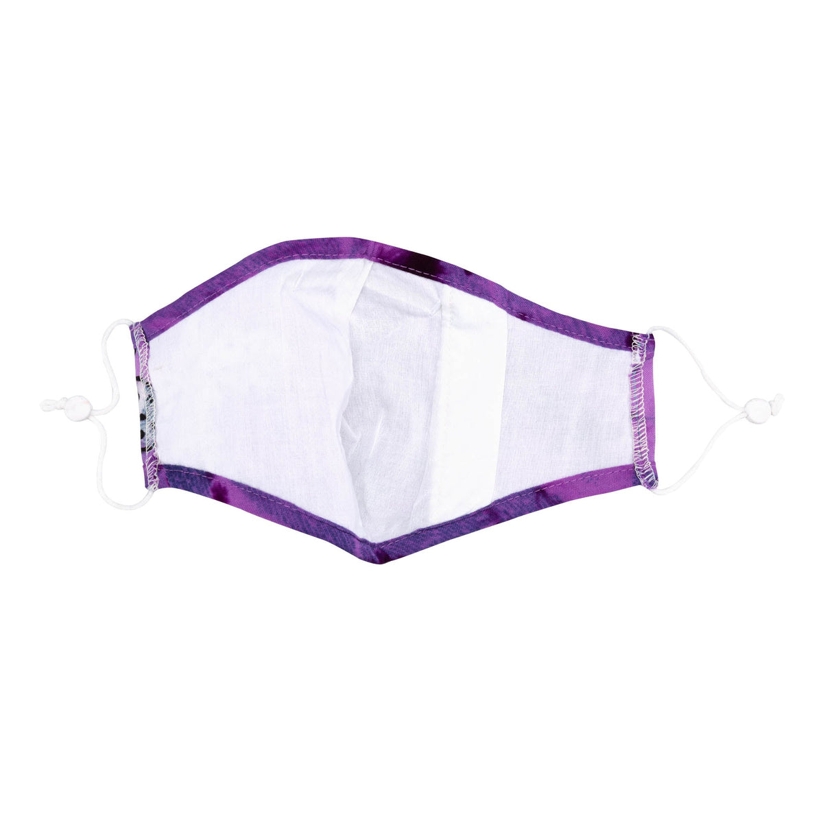 Tie-Dyed Butterfly Cotton Face Mask & Button Headband Set