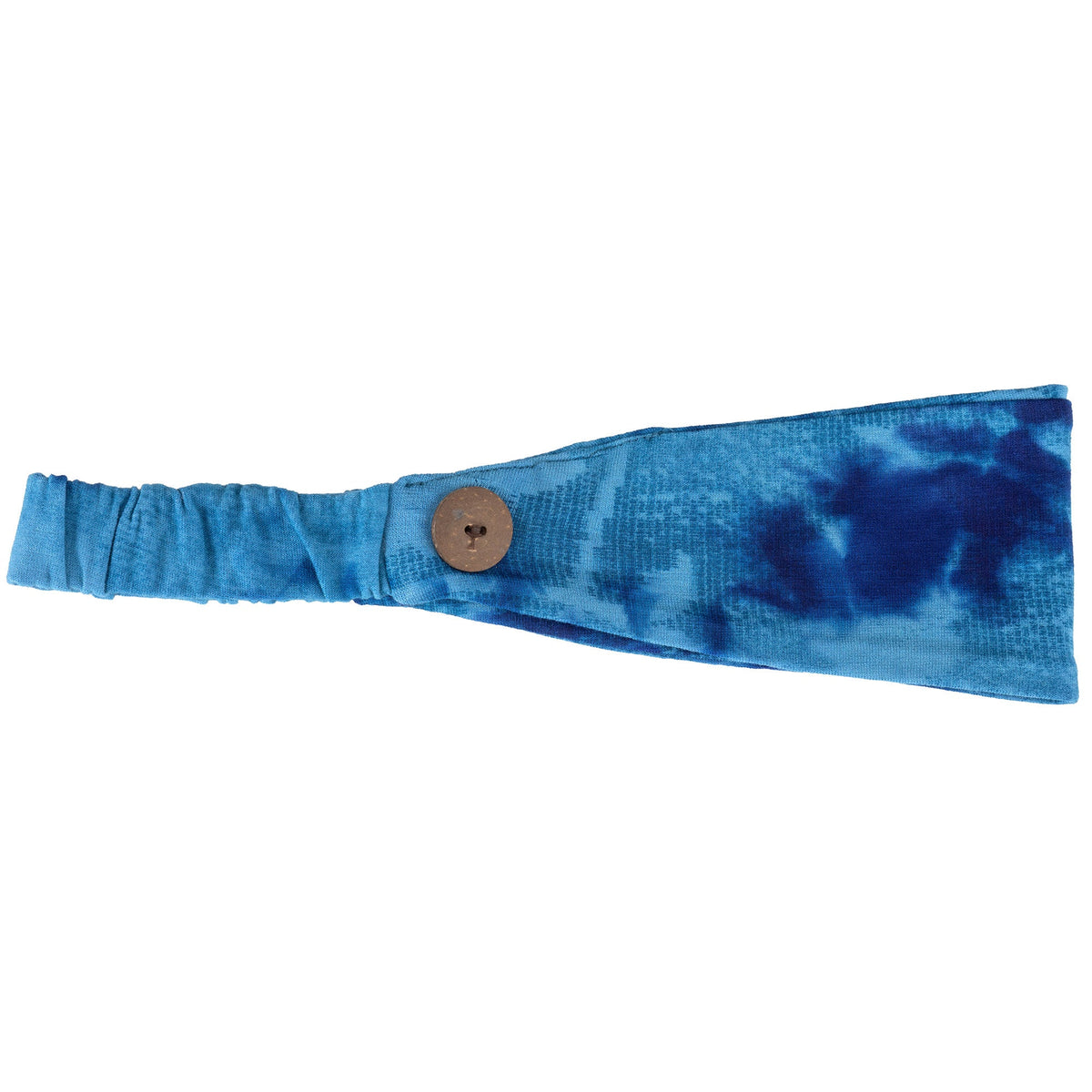 Tie-Dyed Butterfly Cotton Face Mask & Button Headband Set