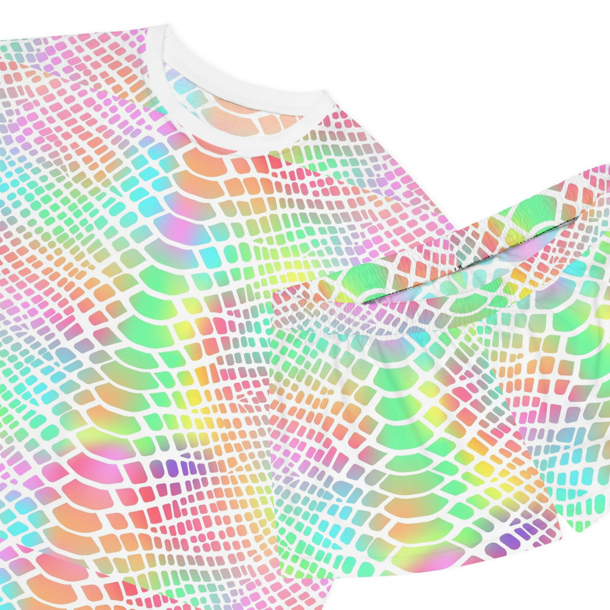 Prismatic Serpent Women’s Short Pajama Set
