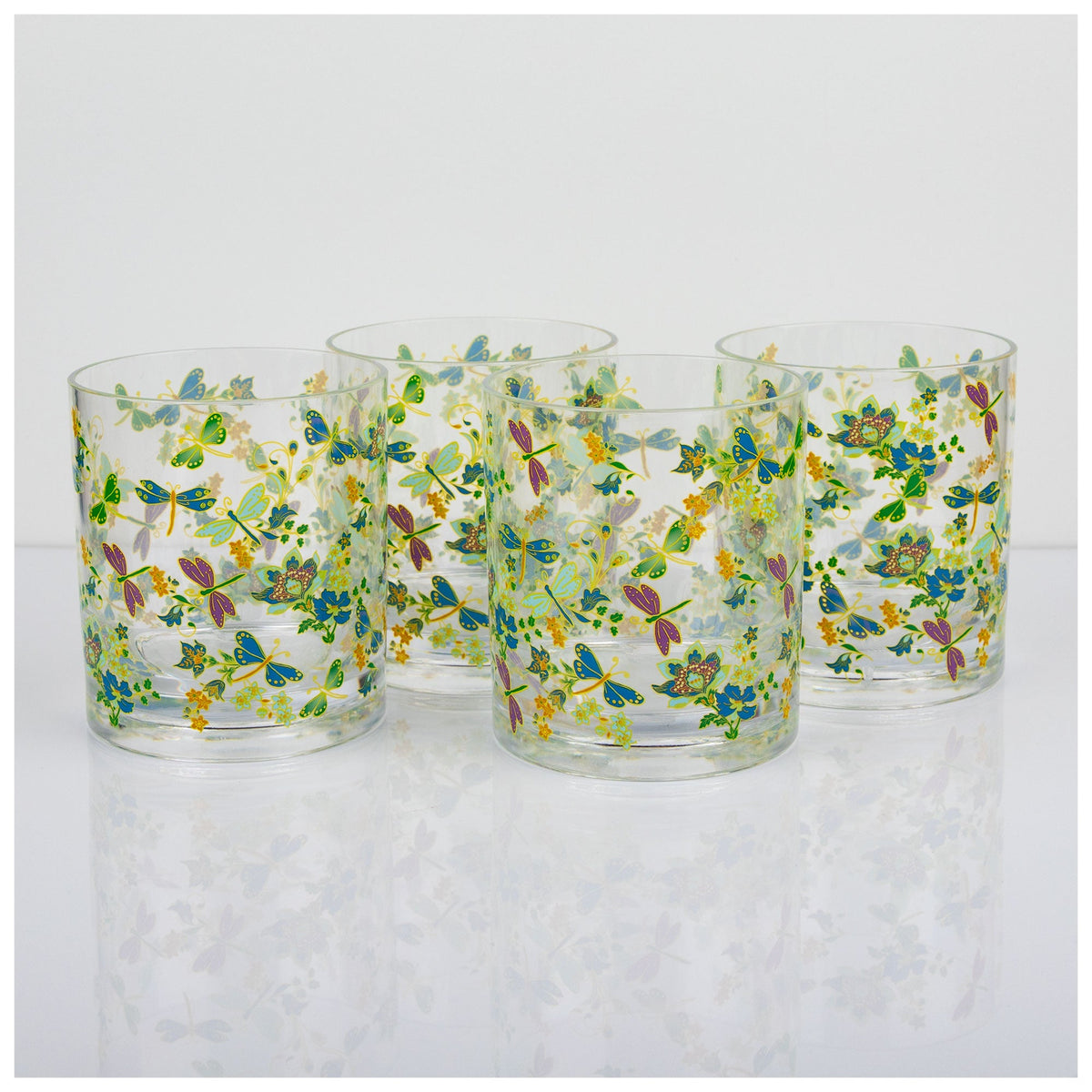 Garden Dragonfly Acrylic Drinkware Collection