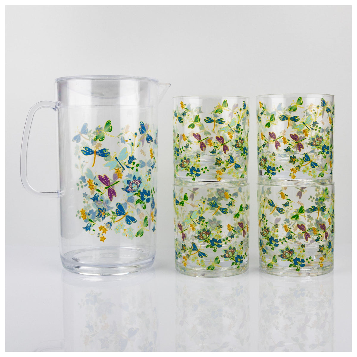 Garden Dragonfly Acrylic Drinkware Collection