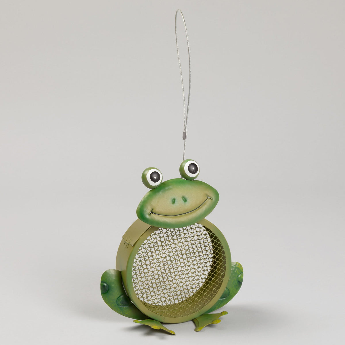 Friendly Frog Mesh Hanging Bird Feeder
