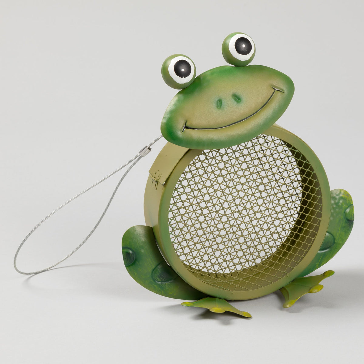 Friendly Frog Mesh Hanging Bird Feeder