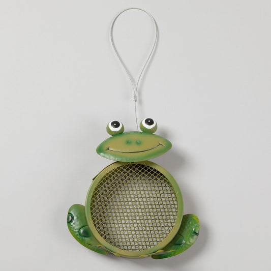 Friendly Frog Mesh Hanging Bird Feeder