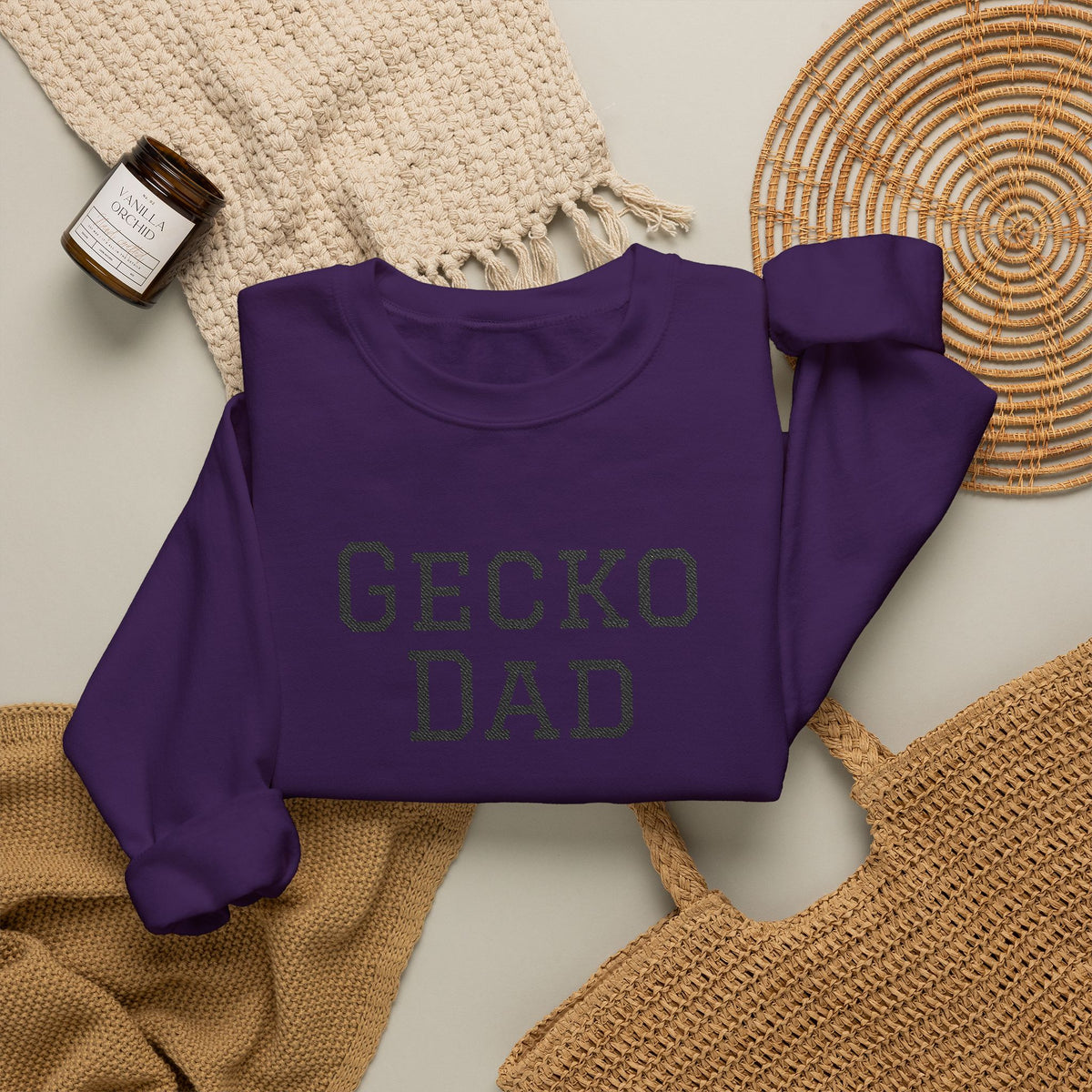 "Gecko Dad" Embroidered Crewneck Sweatshirt