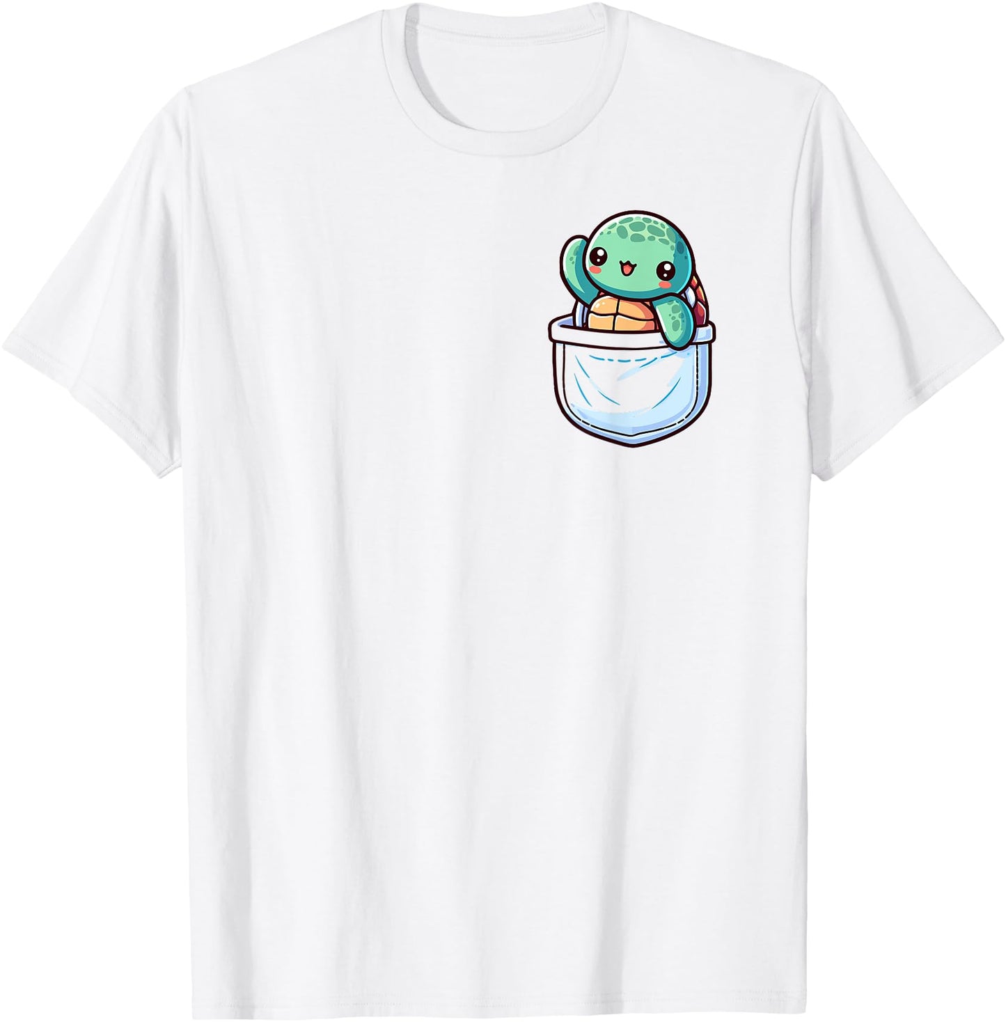 Adorable Chibi Japanese Pocket Kawaii T-Shirt - Aesthetic Graphic Unisex