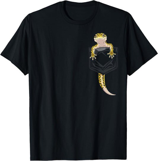 Lizard Reptile Leopard Gecko Pocket Sweatshirt - Aesthetic Graphic Unisex