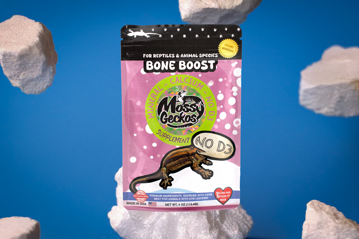 Mossy Geckos - Bone Boost Calcium Supplement (No D3)