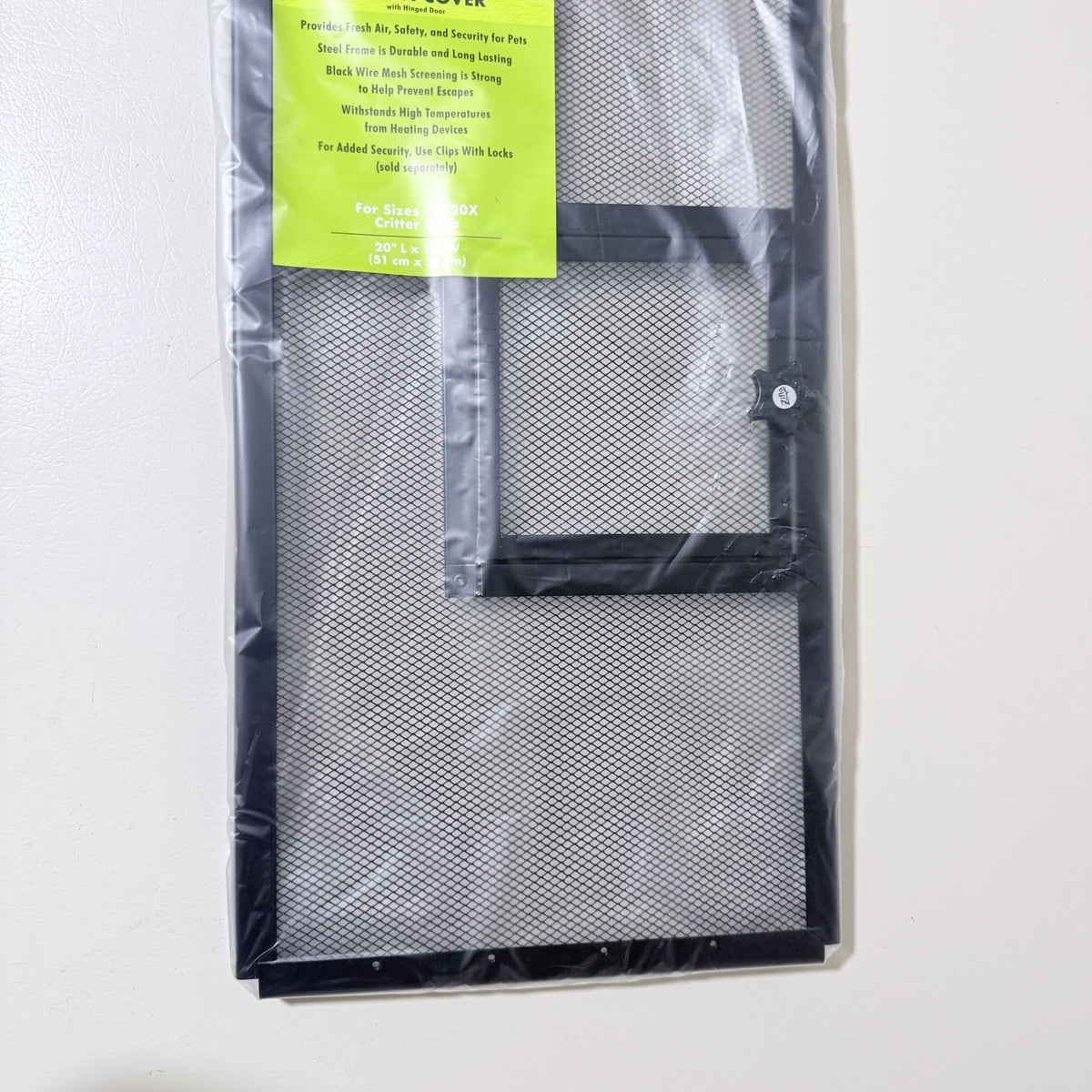 Zilla Fresh-Air Steel Screen Cover with Hinged Door (20" x 10")