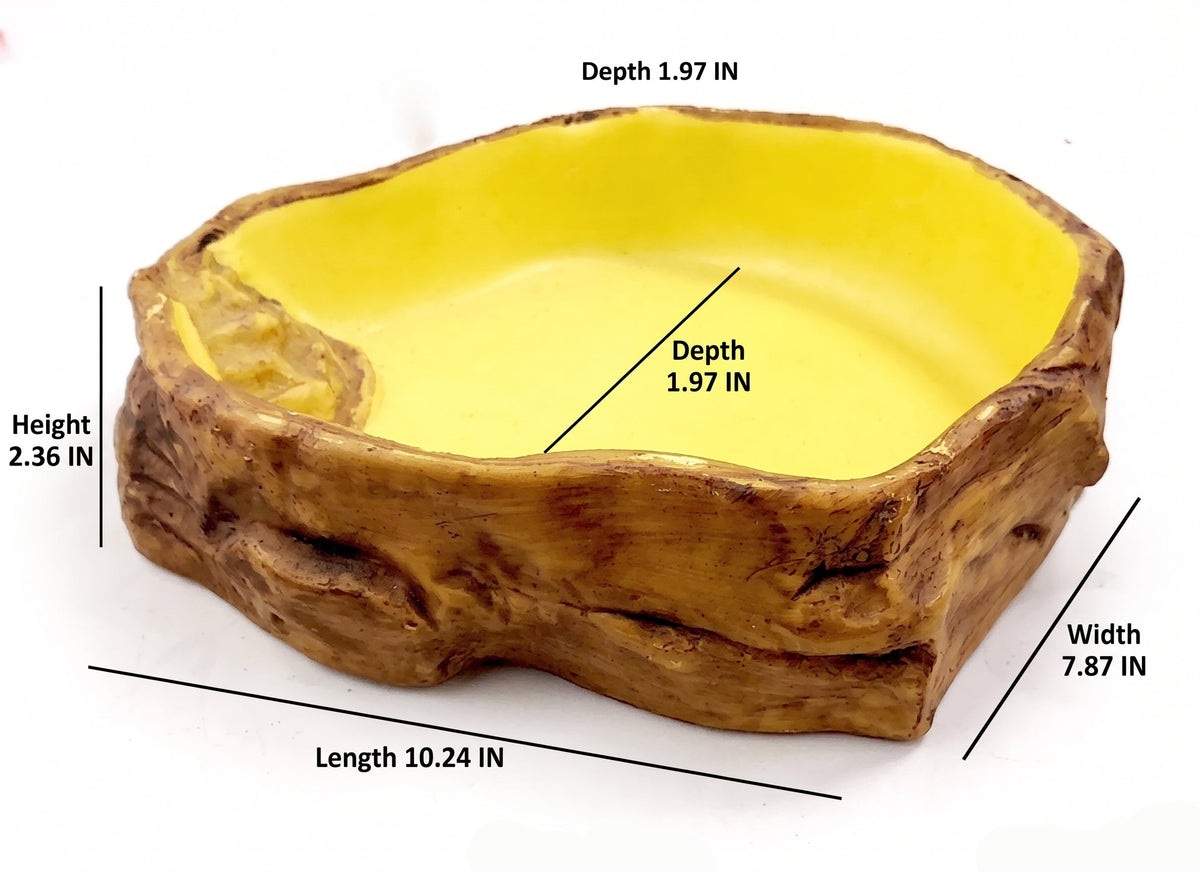 Natural Stepped Rock Reptile Basin & Feeder Series