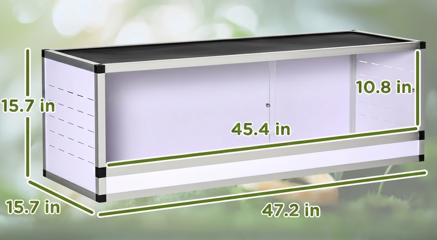 Aluminum Front-Opening Terrarium