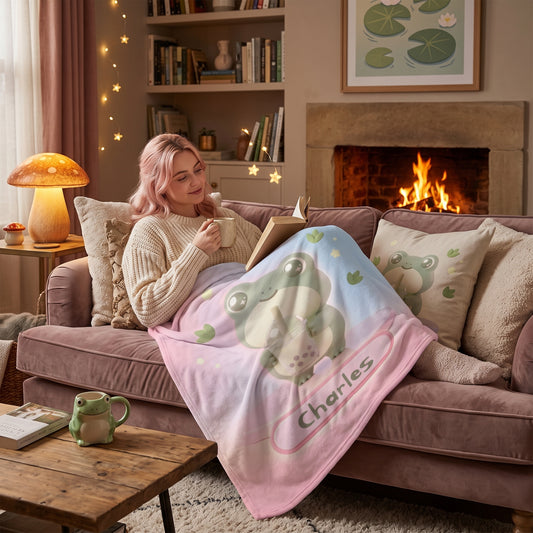 Personalized Frog Throw