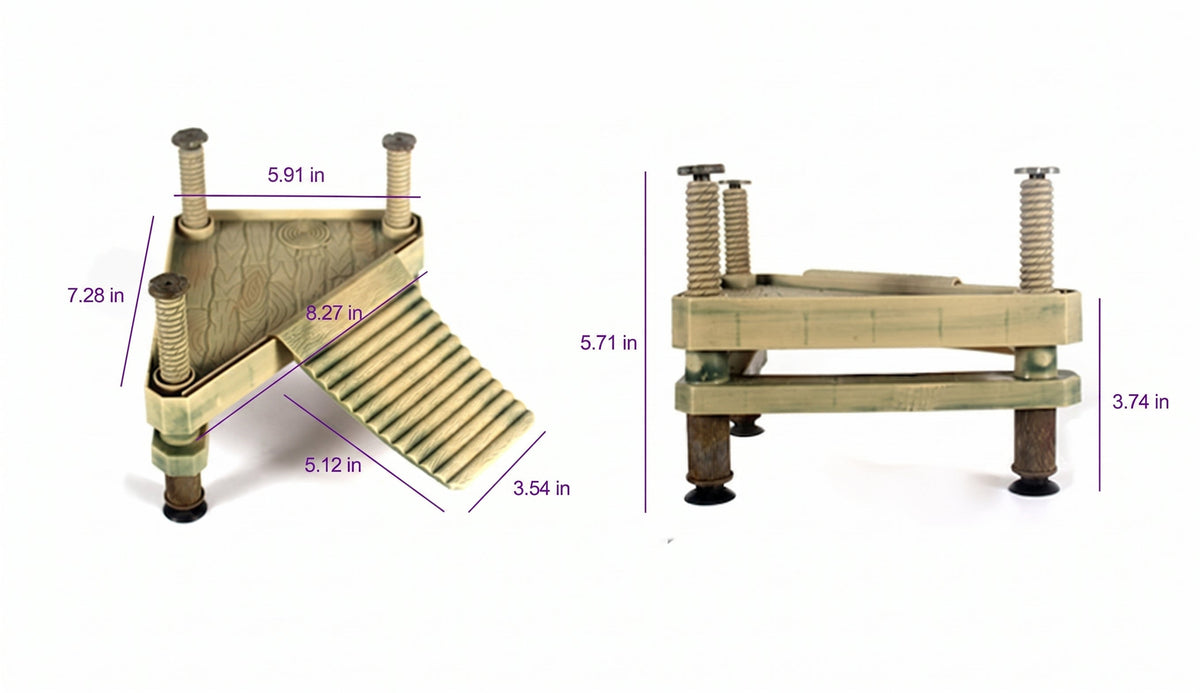 Floating Turtle Pier Basking Platform & Ramp – Self-Leveling Aquatic Dock