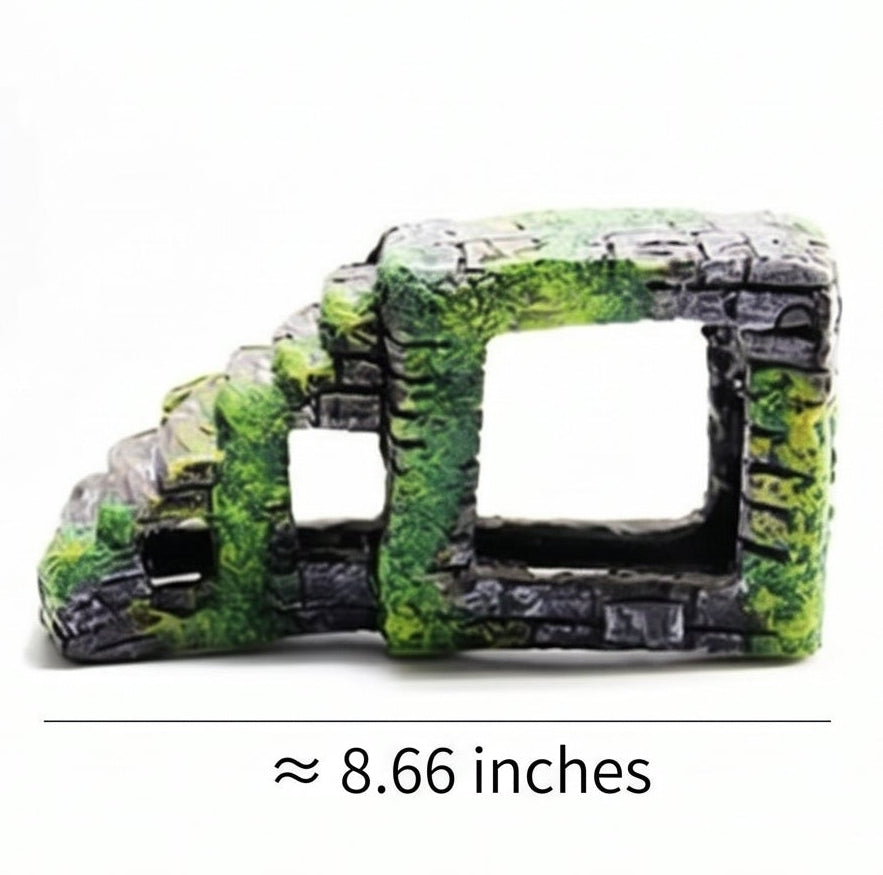 Stone Staircase Hide & Basking Platform
