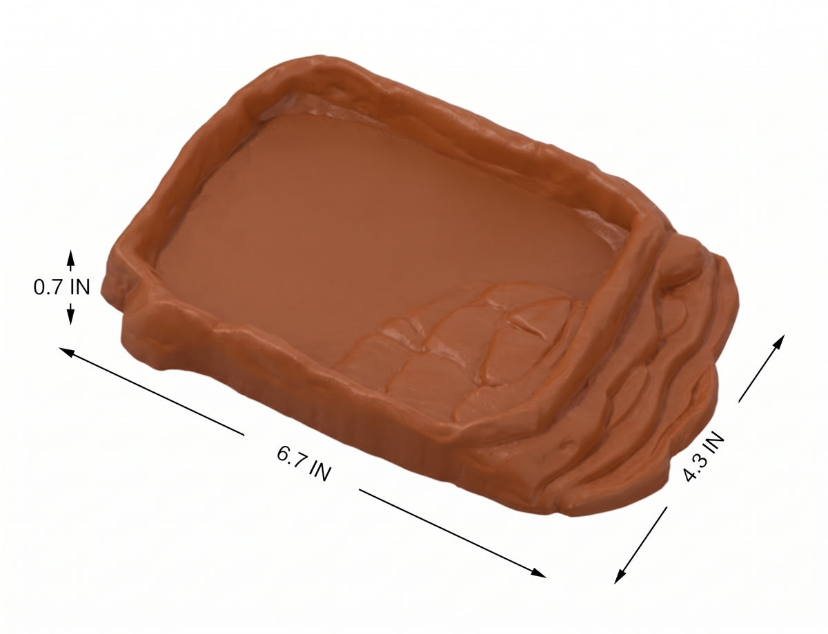 Rock-Style Stepped Reptile Dish