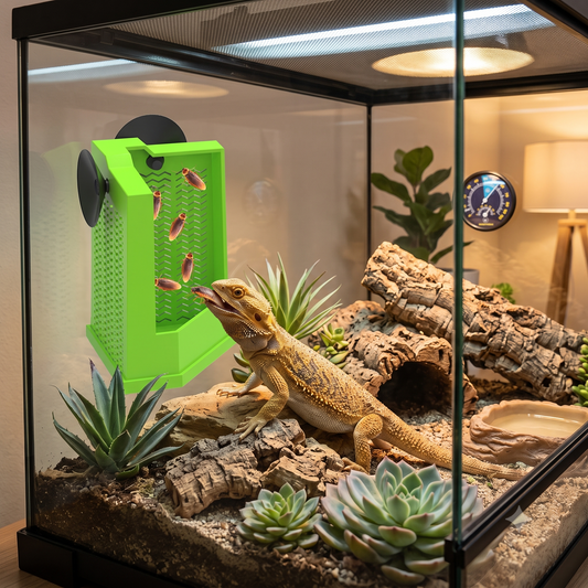 Corner Reptile Feeder
