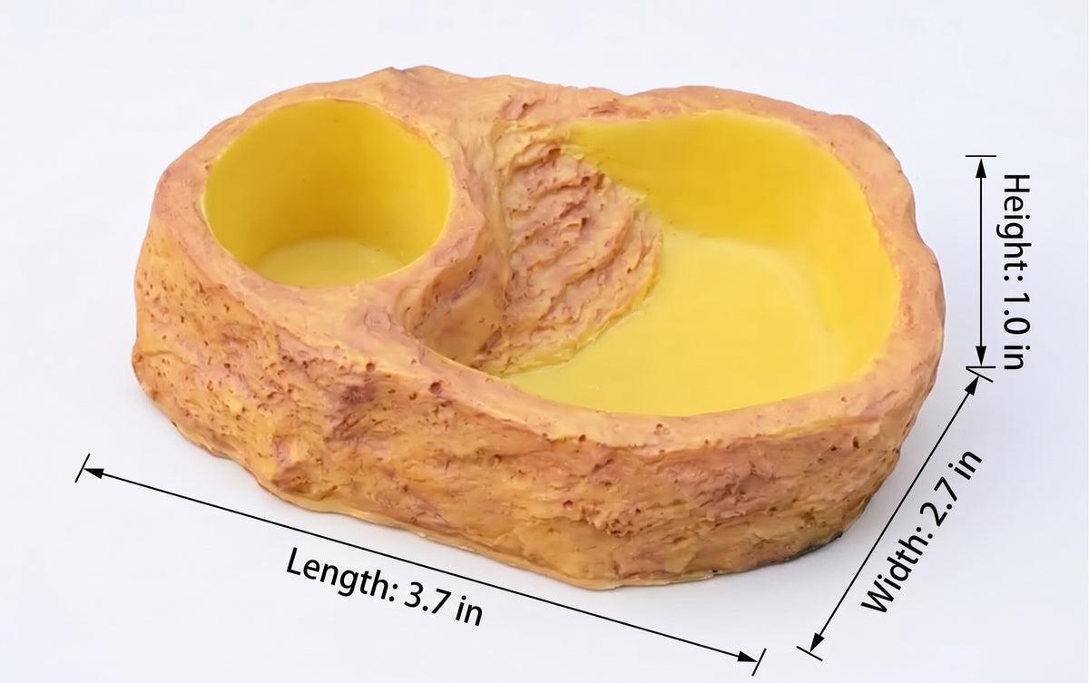 Natural Stepped Rock Reptile Basin & Feeder Series