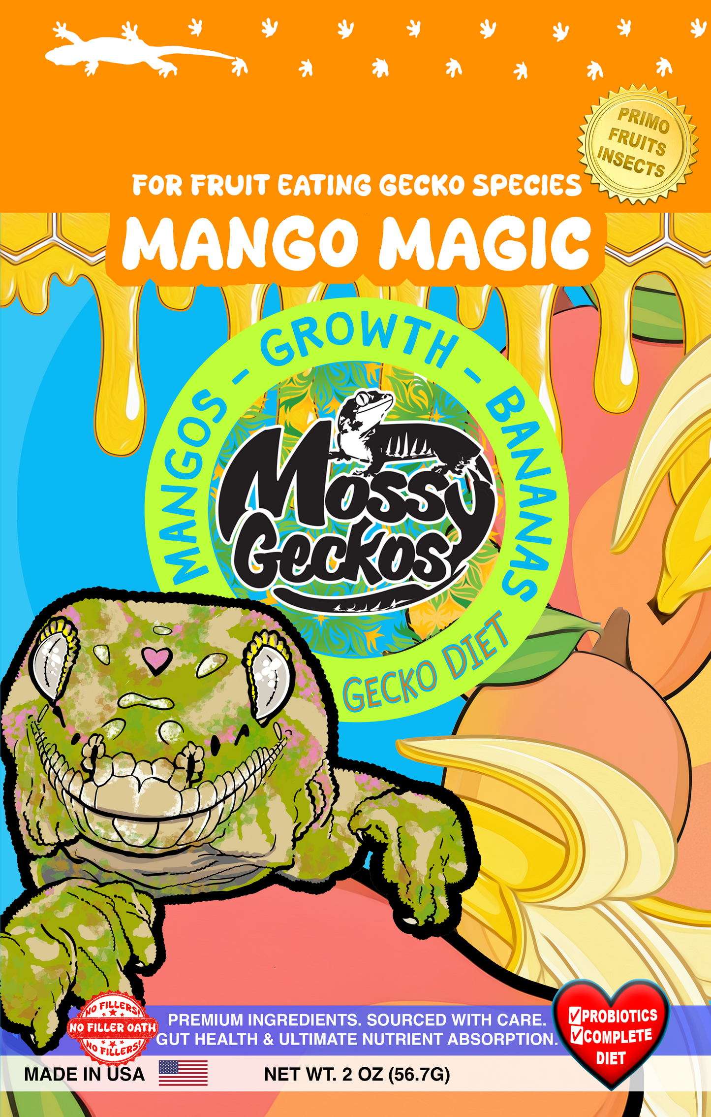 Mossy Geckos - Complete Gecko Diet 16 oz (2-Pack)