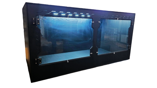 4x2x2 Custom Terrestrial PVC Terrarium with Lexan Doors | 120-Gallon Equivalent