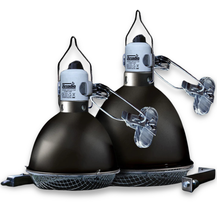 Arcadia Ceramic Reflector Clamp Lamps