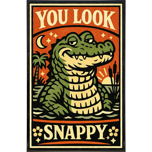 "You Look Snappy" Alligator Art Print – 11" x 17"