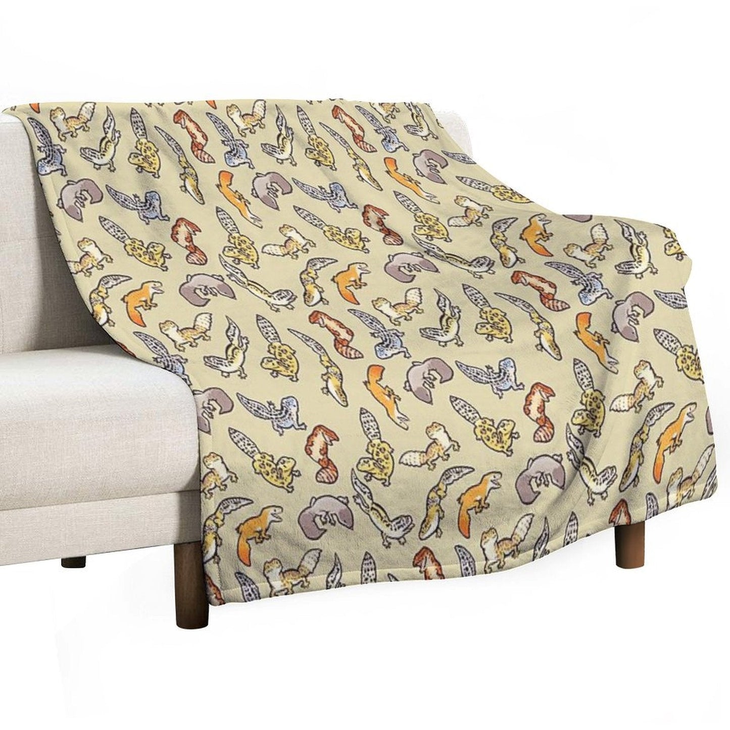 Chub Gecko Babies Throw Blanket