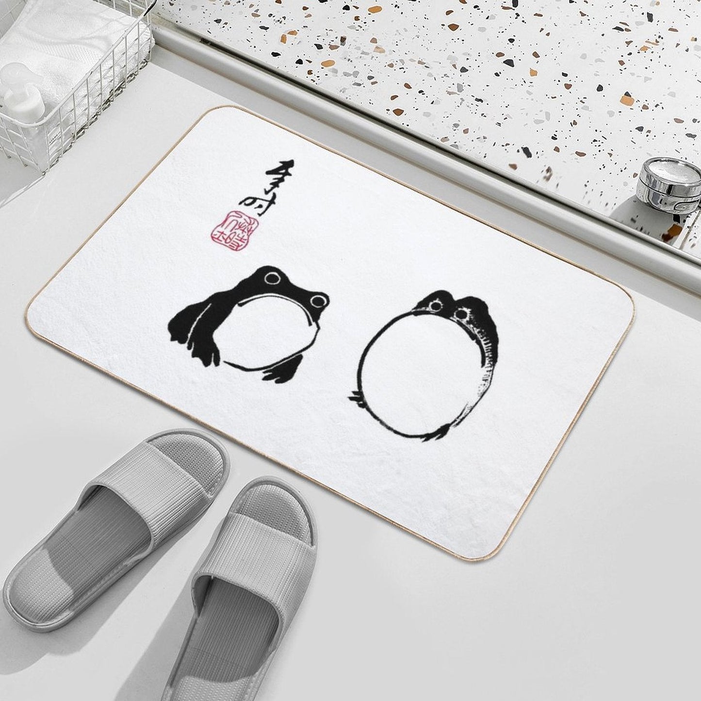 Matsumoto Hoji Frogs  Dirt-Trapping Bath Mat